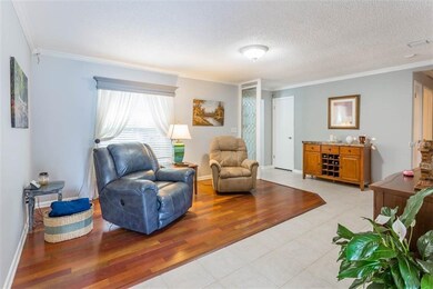 Living Room with Gorgeous hardwood flooring.
