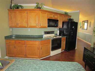 The Kitchen has interesting angles offering tons o