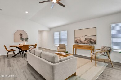 Large living room/ dining combo