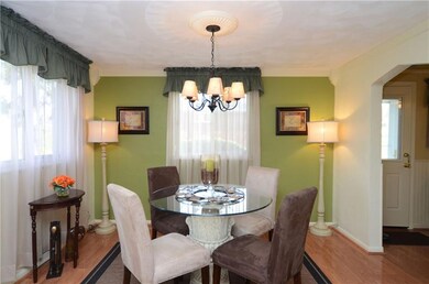 Dining Room/Living Room Combination is bright and 
