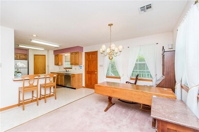 View of kitchen/dining area from living room
