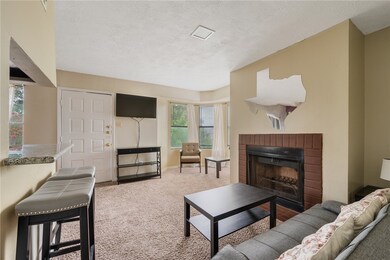 Living area reverse view - TV with remote