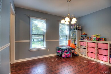 Dining room with new paint and lots of natural lig