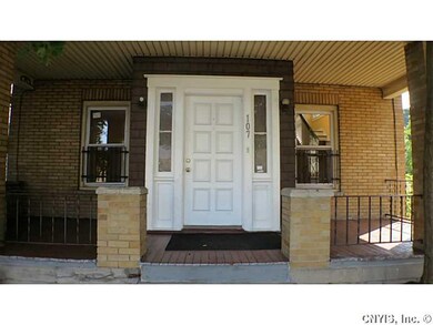 Exterior Front. Front entrance with porch