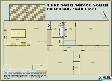 Floor plan is not to scale & may contain inaccurac