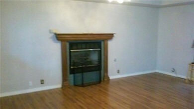Living room with fireplace
