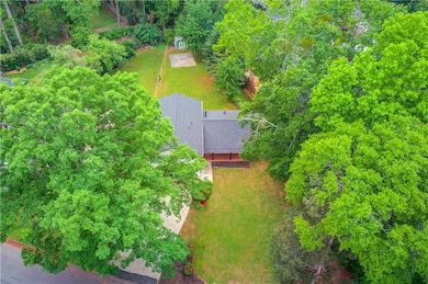 Birds eye view of property