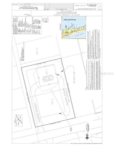 Lot 1 survey w/ approved home site footprint.