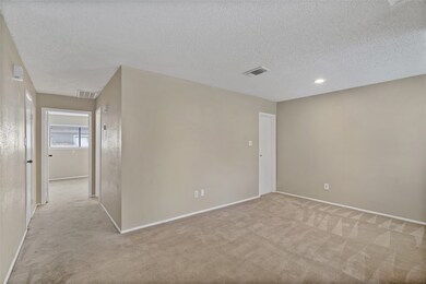 An alternate view into the dining room with recess