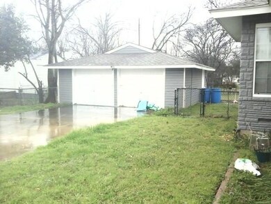 Oversized 2 car detached garage.