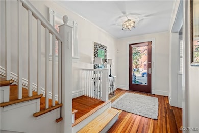 Unique millwork details adorn newel posts