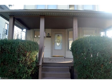Old charm front porch and bay windows
