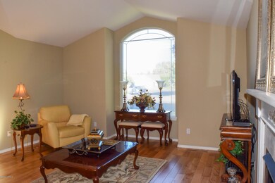 Living Room with Vaulted Ceilings