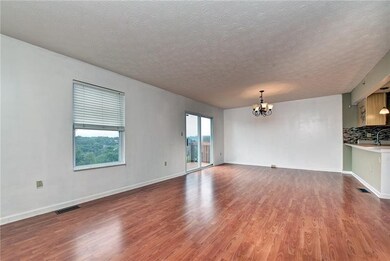 View from living room towards dining room