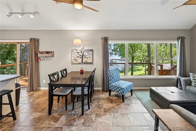 Access the large deck via the kitchen slider - mak