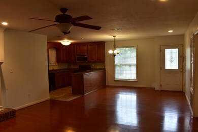 entry and kitchen