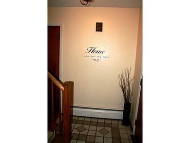 Foyer. Entrance foyer with ceramic tile flooring..