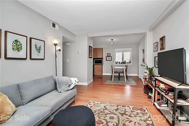 View from living room towards dining area