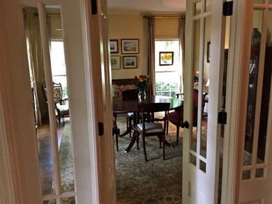 new french doors inclose study or could be formal 