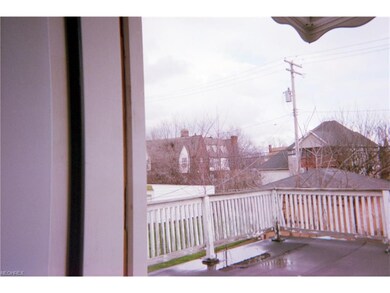 View from upstairs bedroom balcony.