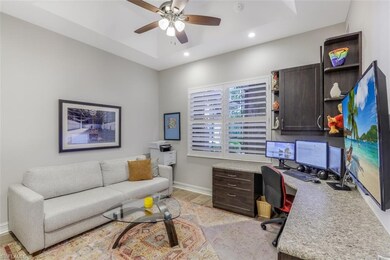 Guest Room with closet, built in desk and shelving