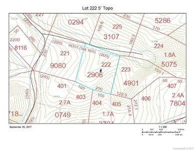 5' topography.  Notice level spot.