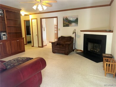 Greatroom with gas fireplace