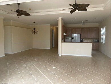 view of dining area and kitchen from living room