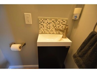 1/2 bath behind pocket doors