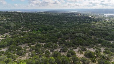 Aerial view of a heavily wooded area
