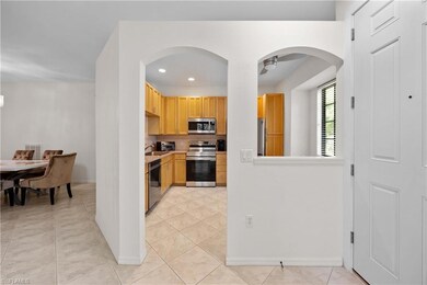 Kitchen with appliances with stainless steel finis