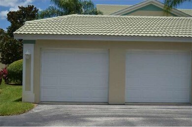 One-car attached garage.