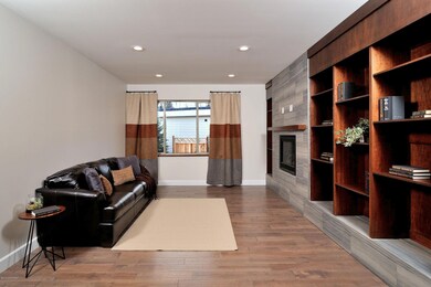 Den with Built Ins and Gas Fireplace