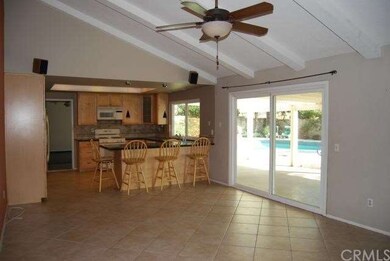 Family room and kitchen