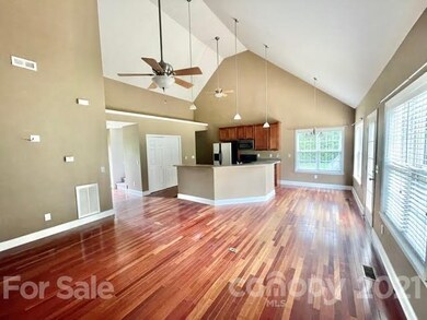 Open concept family room and kitchen