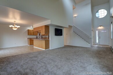 Living Room w/Vaulted Ceiling