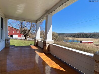 View from the farm house porch