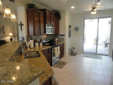 Granite kitchen to courtyard doors
