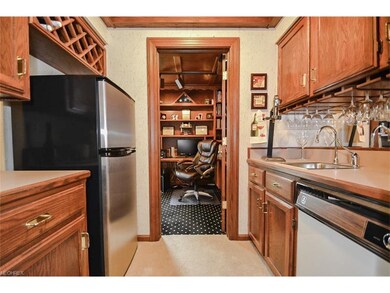 Wet bar off of Family room leading into private of