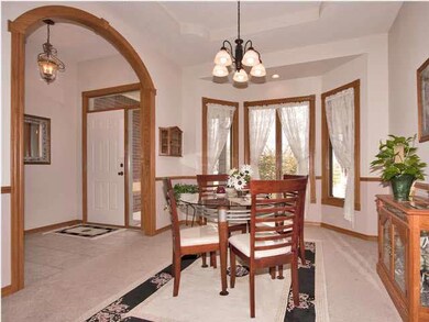 Spacious Entry with Tiled Flooring, Neutral decor,