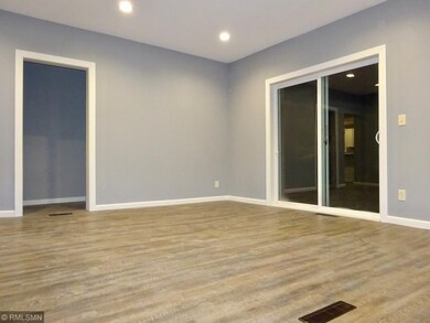 Plenty of space for dining table adjacent to livin
