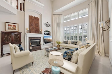 Two-story living room. Virtually Staged.