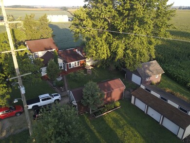 Birds eye view of the property looking from the ea