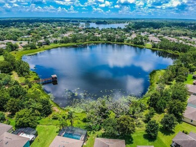 Impressive lake view from back yard