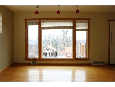 Living Room. View for miles from living room windo