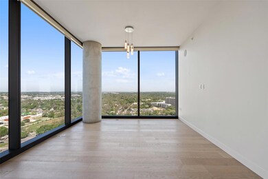 Unfurnished sunroom with a notable chandelier