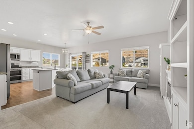 Open concept floor plan