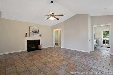 VAULTED CEILING FAMILY ROOM FROM FRONT DOOR