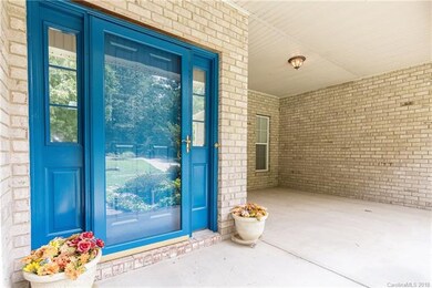 Freshly painted front door