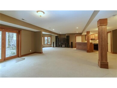 Finished lower level provides ample room for famil